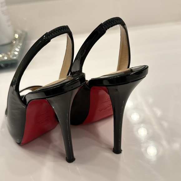 Christian Louboutin Paris peep toes heel 120 - Picture 2 of 9
